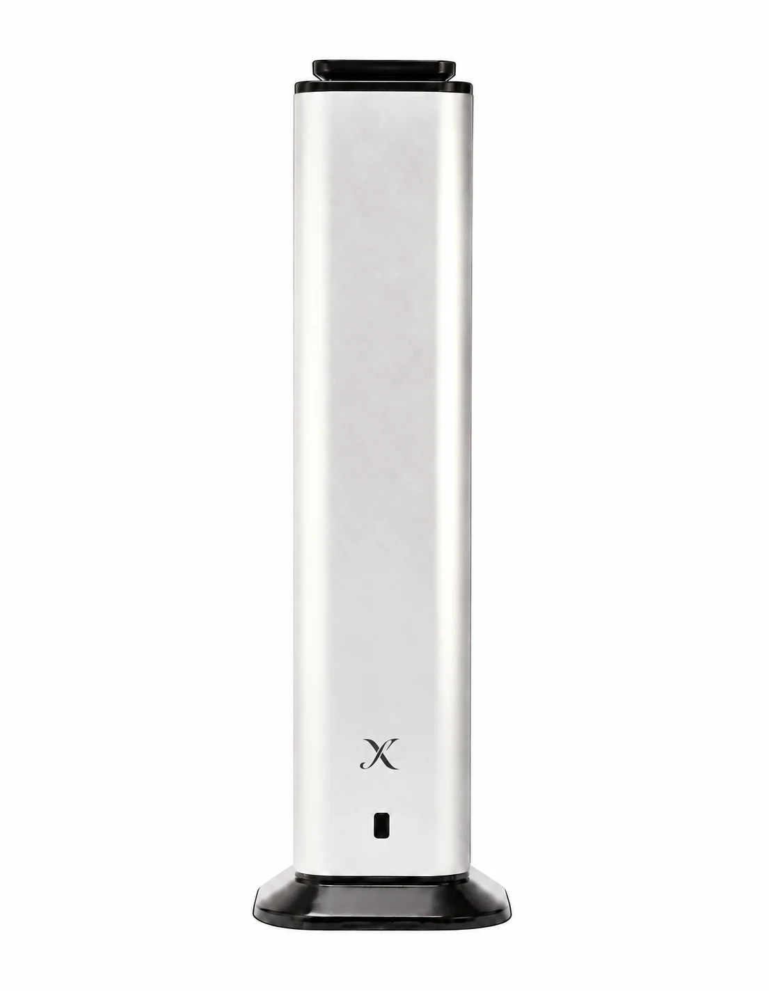 X S3000 Floor standing diffuser with a standalone X monogram fitted to its housing.