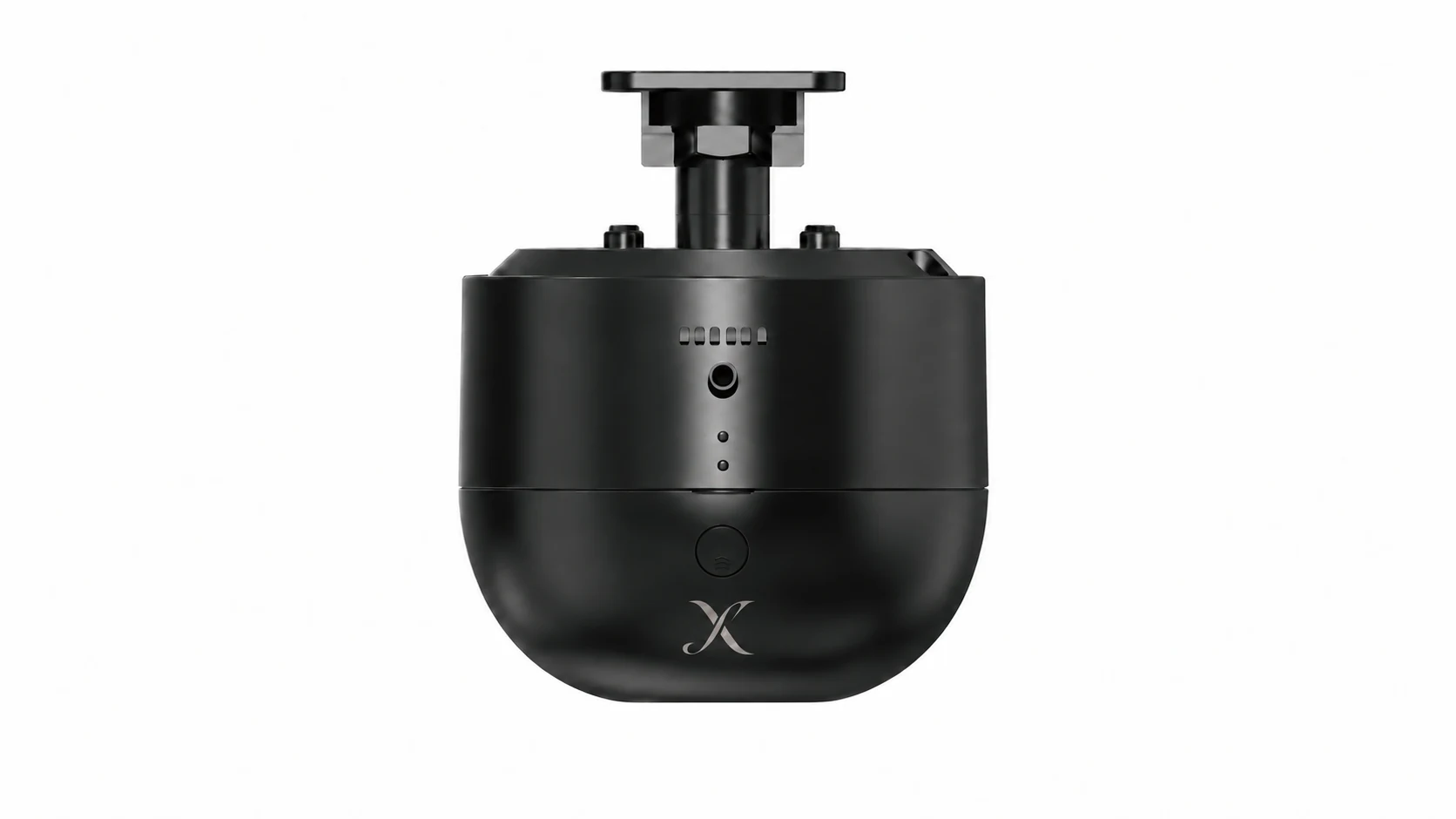 X SP300 Ceiling mounted diffuser with a standalone X monogram fitted to its housing.
