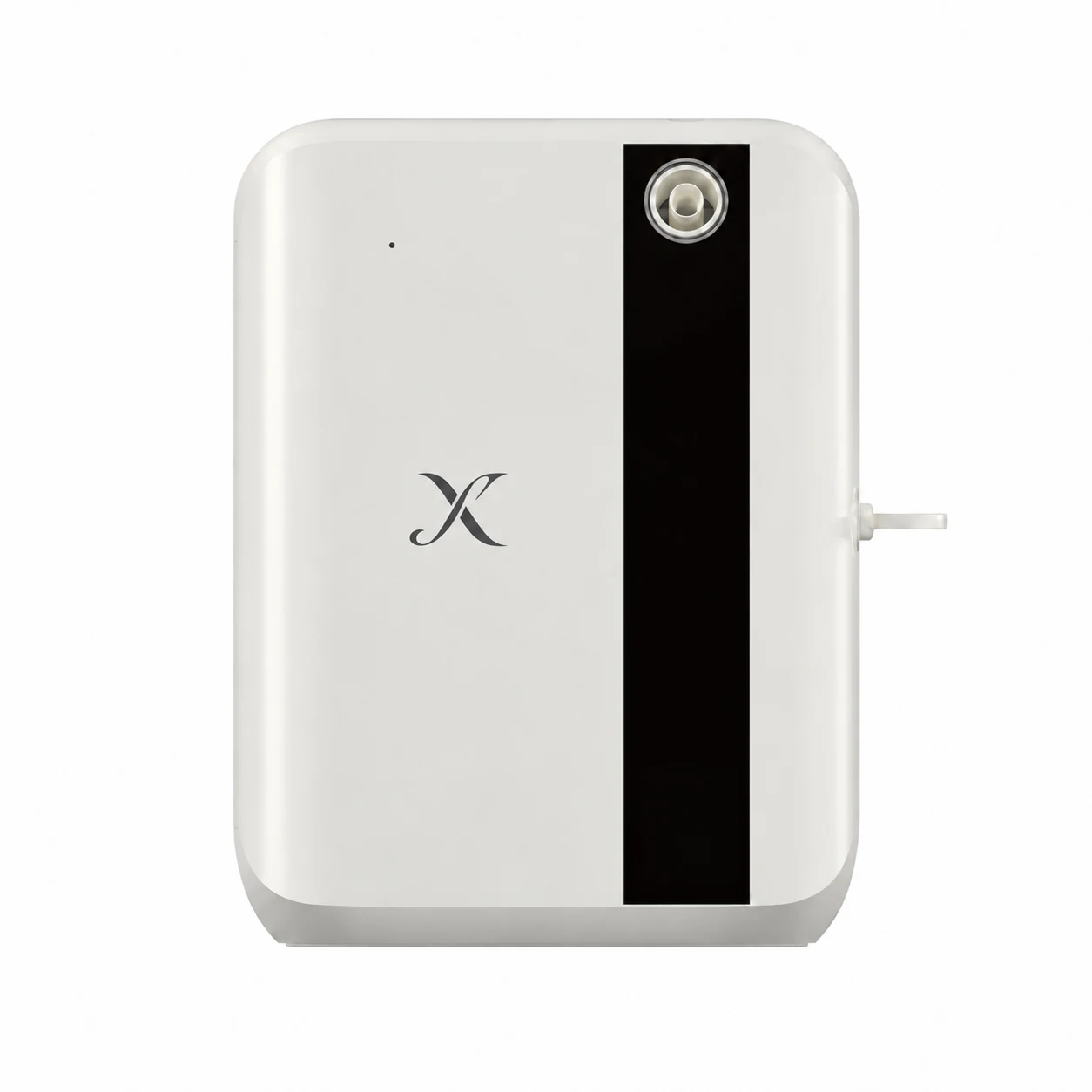 X A500 Bluetooth Bluetooth Scent Diffuser with a standalone X monogram fitted to its housing.
