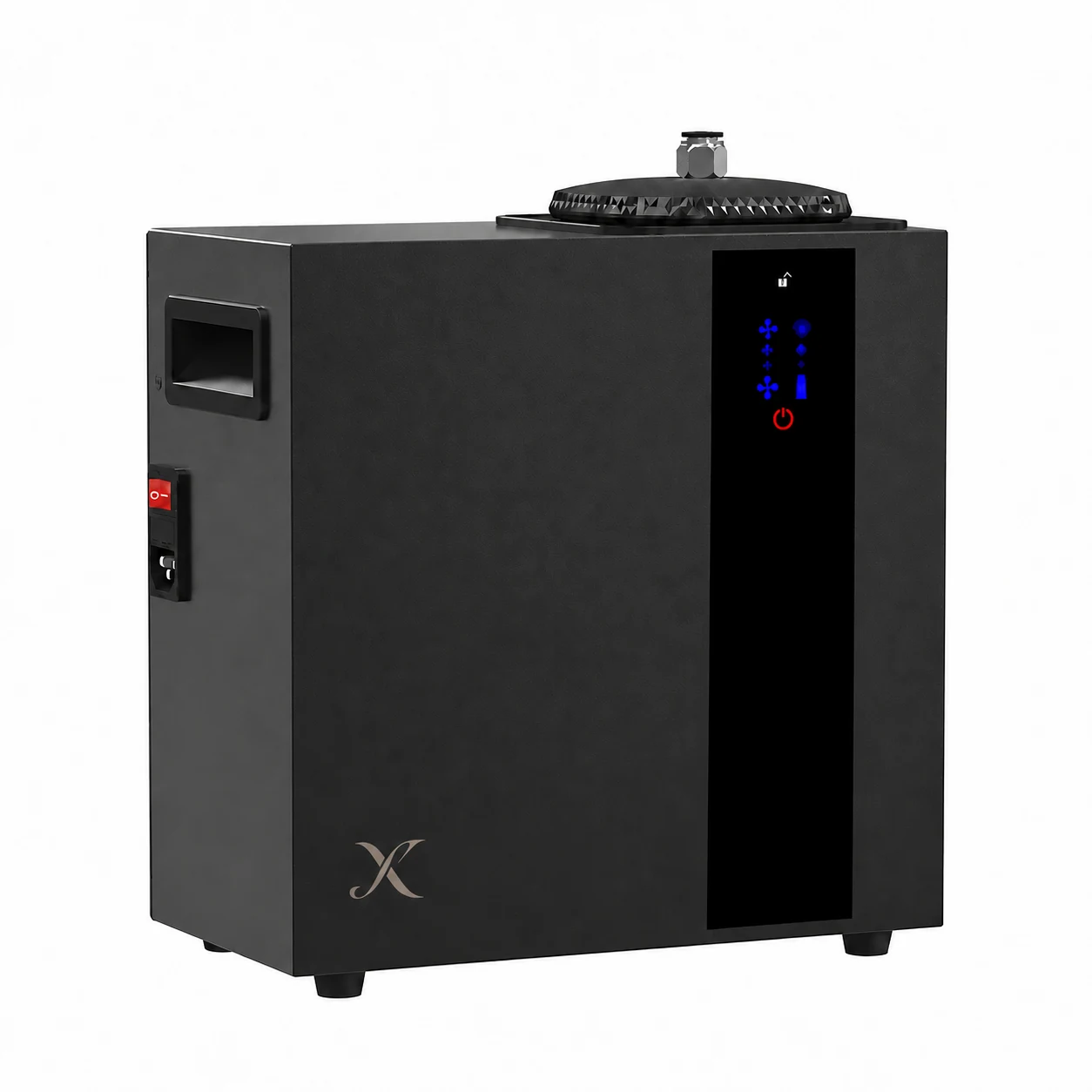 X A5000 Smart Smart Commercial Scent Diffuser with a standalone X monogram fitted to its housing.