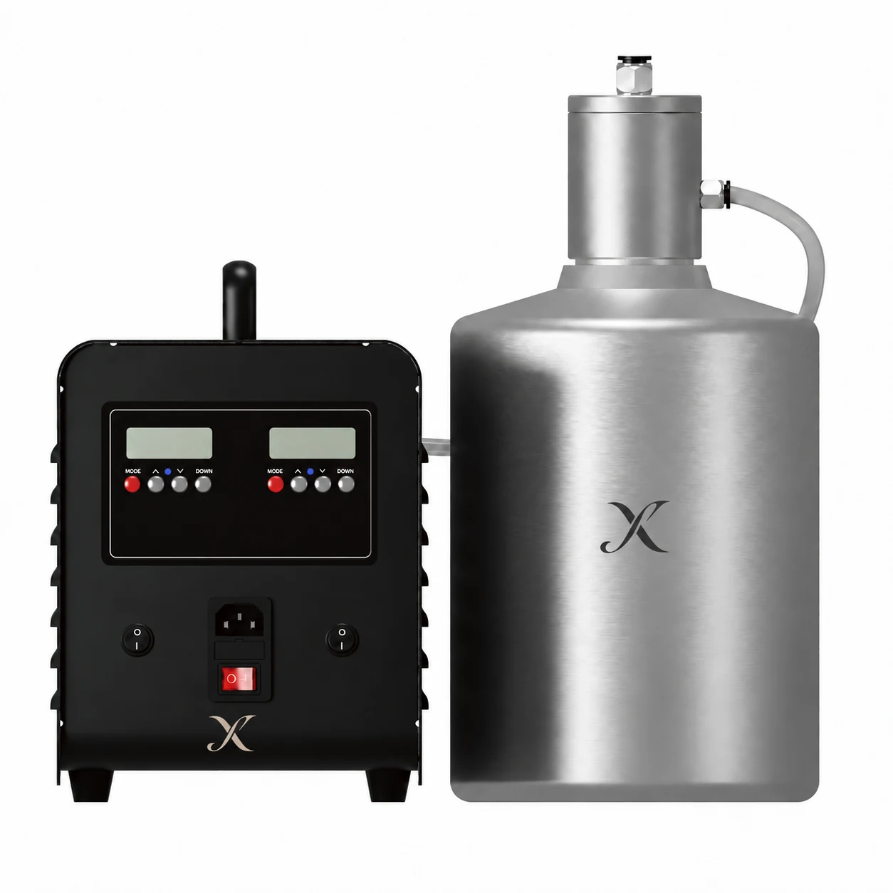 X B10000 Dual-Scent HVAC Dual-Scent Commercial HVAC Scent Diffuser with a standalone X monogram fitted to its housing.