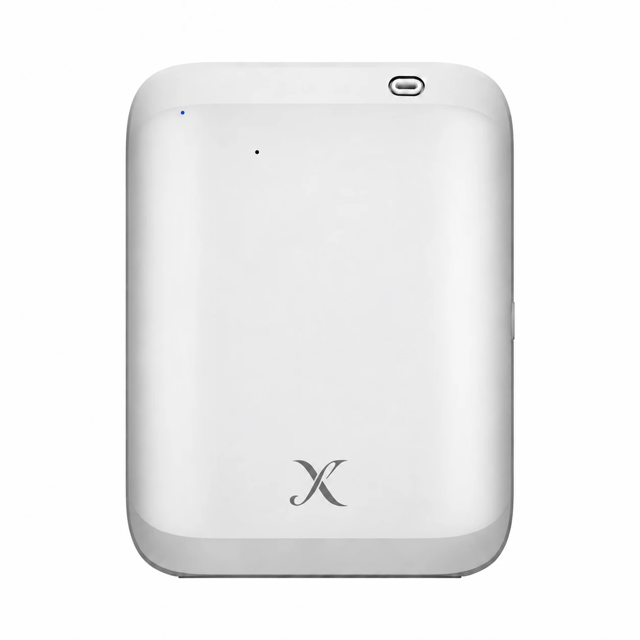 X B500 Portable Dual-Power Portable Dual-Power Scent Diffuser with a standalone X monogram fitted to its housing.