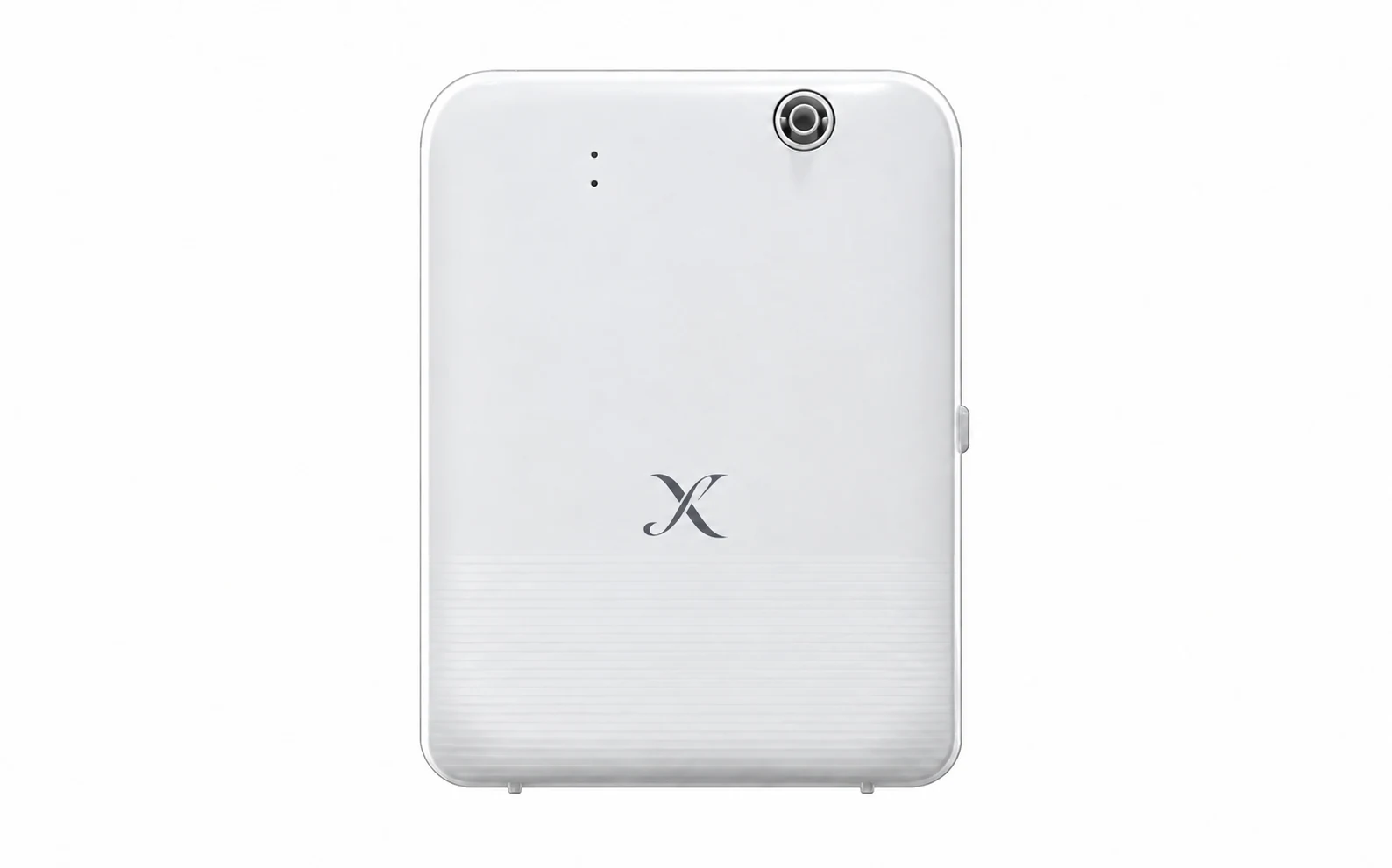X A10 Wall mounted diffuser with a standalone X monogram fitted to its housing.