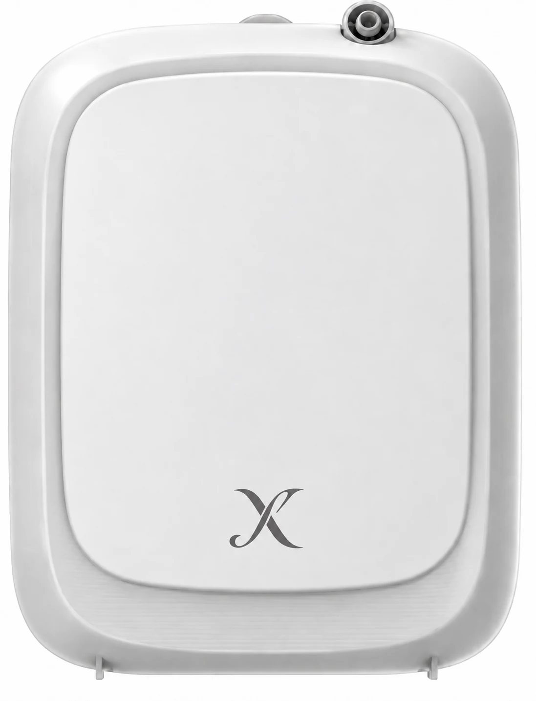 X EP500 Wall mounted diffuser with a standalone X monogram fitted to its housing.
