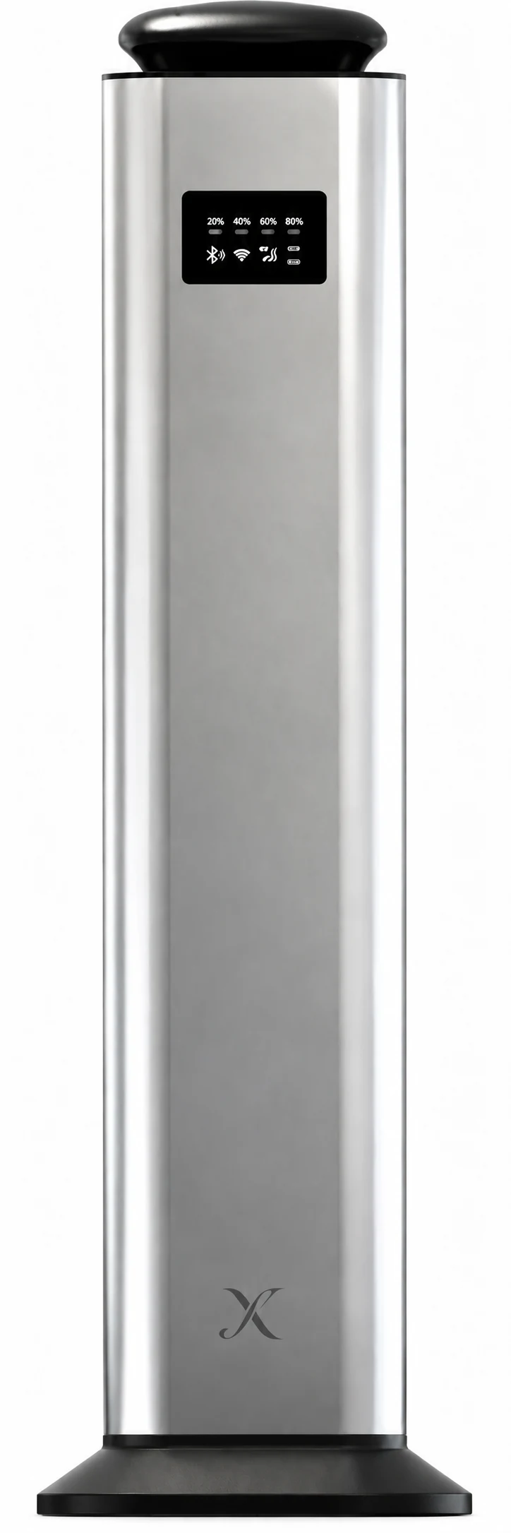 X XP2000 Plus Floor standing diffuser with a standalone X monogram fitted to its housing.
